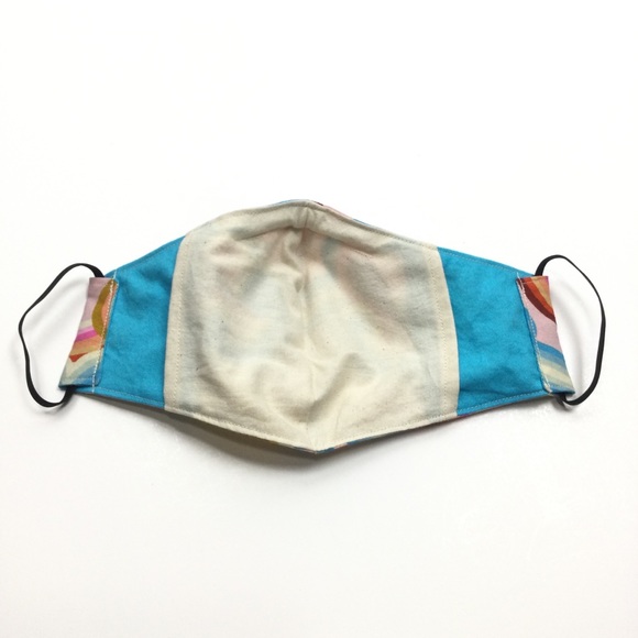 Pink Rainbow Swirl Bird Face Mask, Filti Filter - Picture 4 of 16